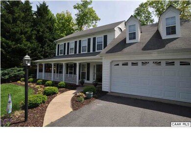 Home sits on quiet cul de sac with large flat fron