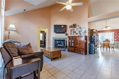 Bright and airy great room leads to the dining are