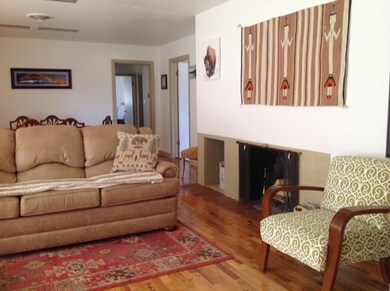 Wood Fireplace in Living Room