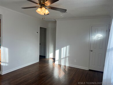 Doorway leads to bath & bedrooms