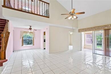 Large family room, looking at formal dining area a