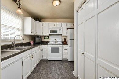 The painted cabinetry in the kitchen provides a neutral palette for your home decor.  All appliances are neat, and the floors are brand new.