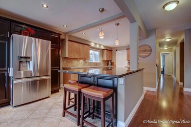 Oversized and updated kitchen
