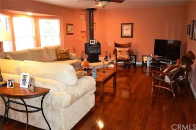 Spacious living room with beautiful hardwood floor