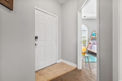 View of tiled entrance foyer