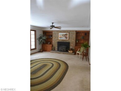 Stone hearth, wood burner AND built-in book shelve