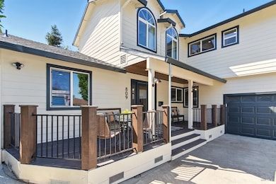 Large Front Porch with New Railings
