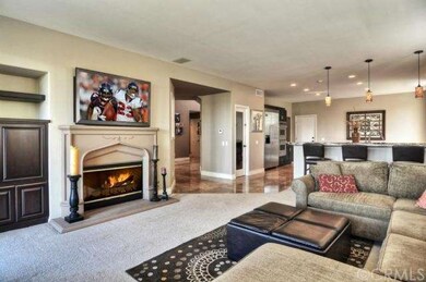 Large family room with gas / wood burning fireplac