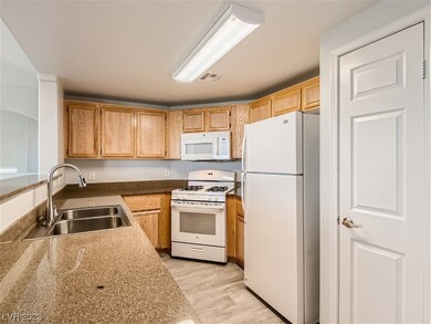 Granite counters in kitchen