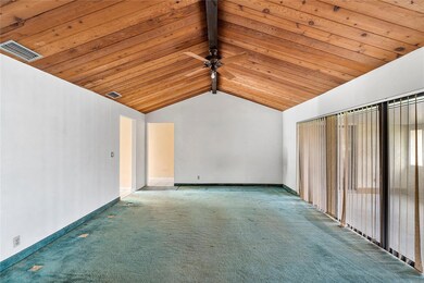 Family Room with vaulted ceilings
