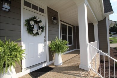 Full Front porch Augusta plan w/Farmhouse elevatio