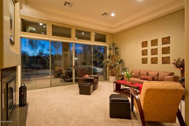 Formal Living Room with Wall of Windows