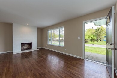 Fireplace highlights living room