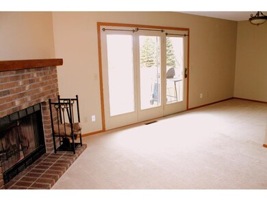 Dinning area with walk out deck overlooking a grea