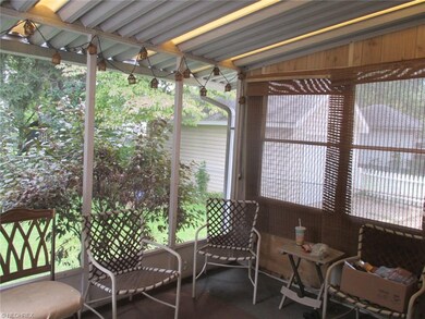 Screened back porch