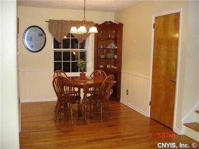 Dining Room. New Lighting fixture, Refinished Hard