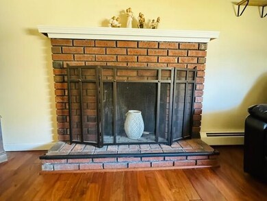 #5- Brick fireplace in Living room