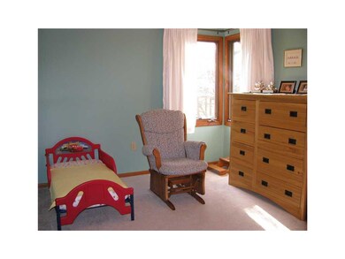 Bedroom. Bedroom with corner windows for ease in a