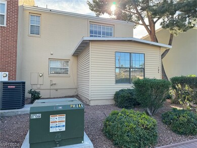 Back of the townhouse facing parking lot