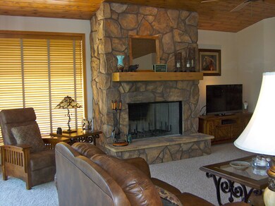 Wood Burning Fireplace in Great Room