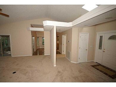 Living Room. vaulted ceiling