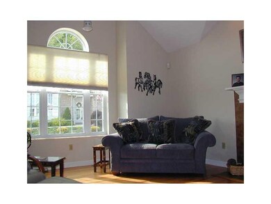 Living Room. The living room soars to great height