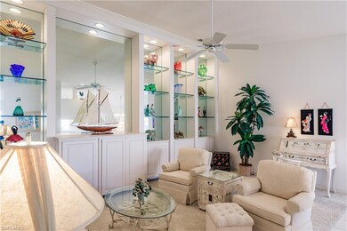 Great room wall unit has storage and display shelv