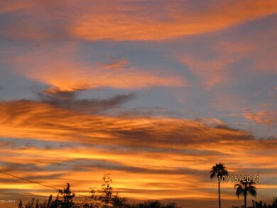Open sunrise view from front porch