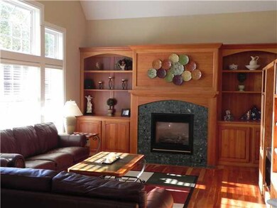 Family Room. Sun drenched family room with cathedr
