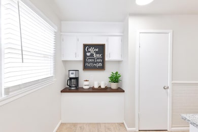 Virtually staged coffee bar