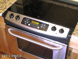 New stainless steel stove