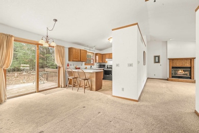 View to Dining room, sliding doors to deck