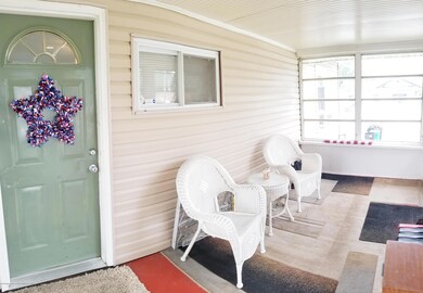 Enclosed front porch