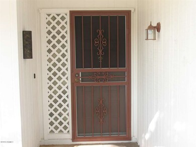Front entrance with security door