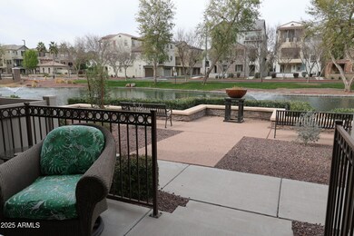 Private Patio facing Lake