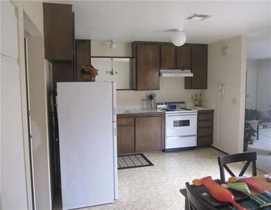 Kitchen leands to spacious living room