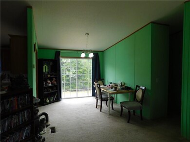 Dining room opens to the living room as well as th