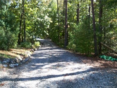 Top of the driveway leading to building sites