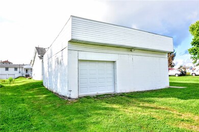 Detached 2 car garage with plenty of storage space