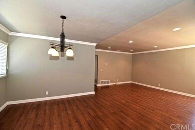 This is a view of the dining room & living room  f