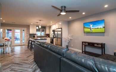 Open Concept Kitchen and Living