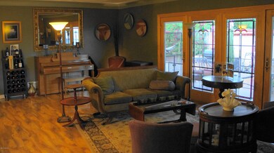 Living Room with Stained Glass French Do