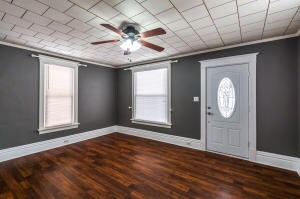 Updated flooring, vinyl windows