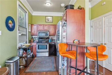 Stainless steel appliances.