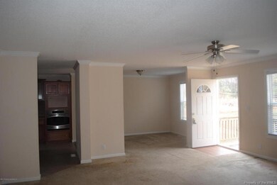 Great room view of front door & dining