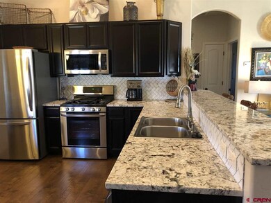 Granite counter tops with offset herringbone subwa