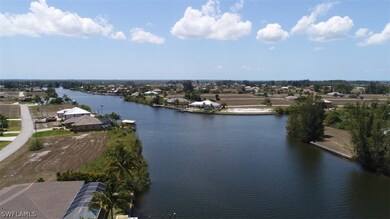 aerial View looking west down canal.