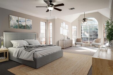 Master bedroom, This photo is virtually staged.