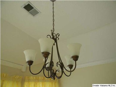 Close up view of the Dining Room Light Fixture