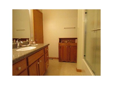 Bathroom. Granite counter top.